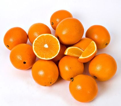 Florida Navel Oranges, 10-lb box of 15-18 fruits