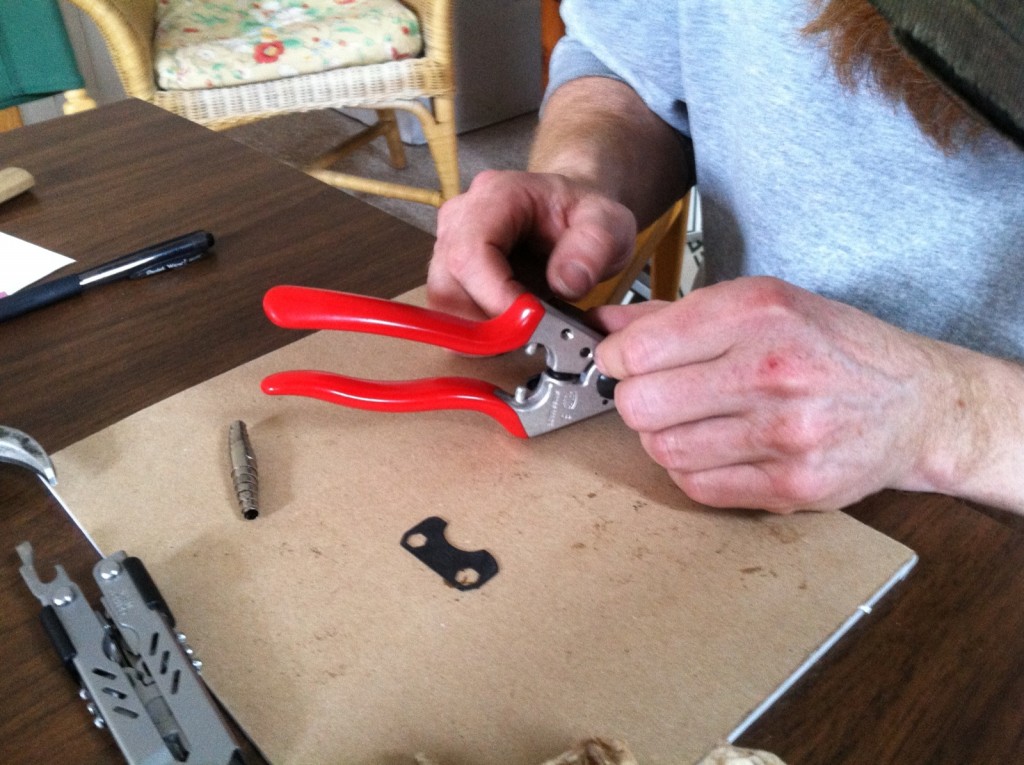 disassembled pruners