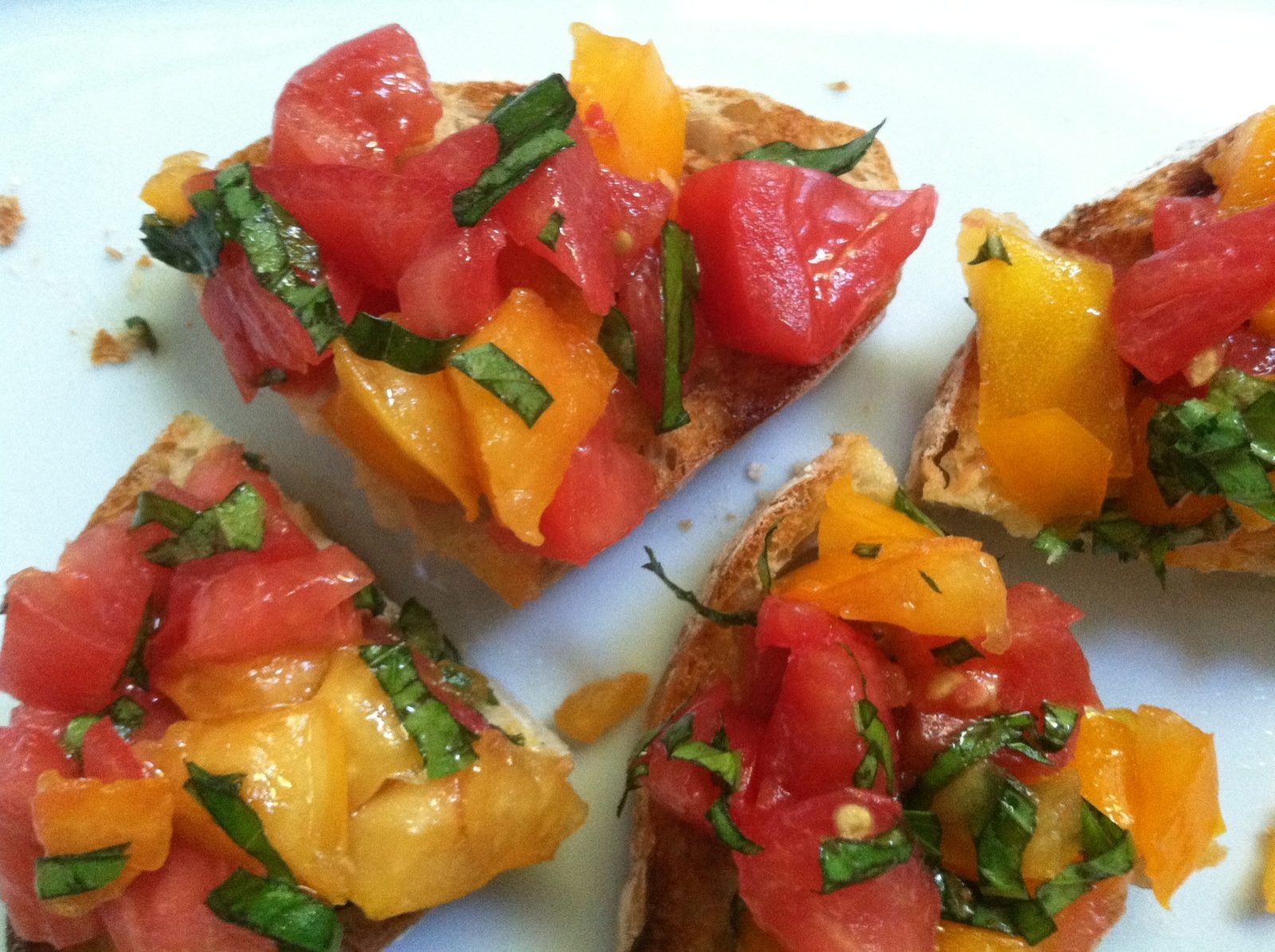 fresh tomato bruschetta