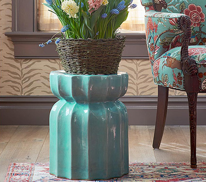Ceramic Plant Stool