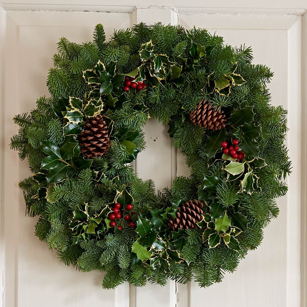 Holly & Greens 24" Wreath
