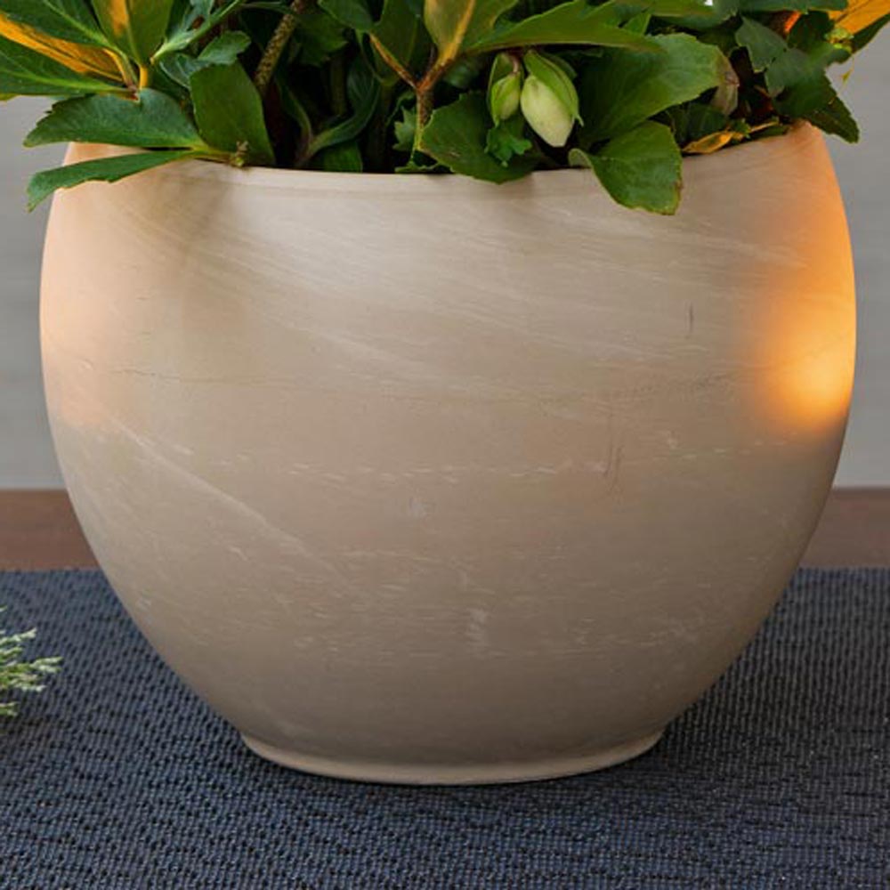 Luna Sphere Cachepot, cream, medium