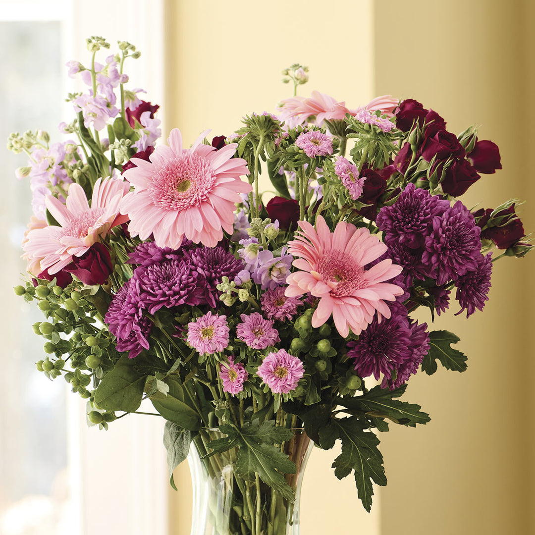 Evening Sky Bouquet with Vase