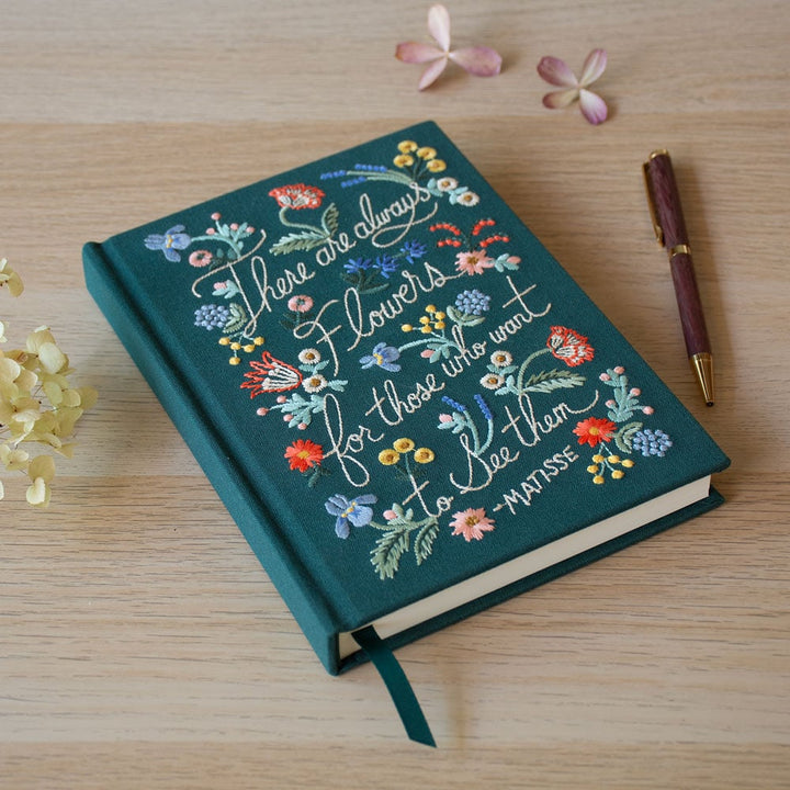 Embroidered Hardcover Journal