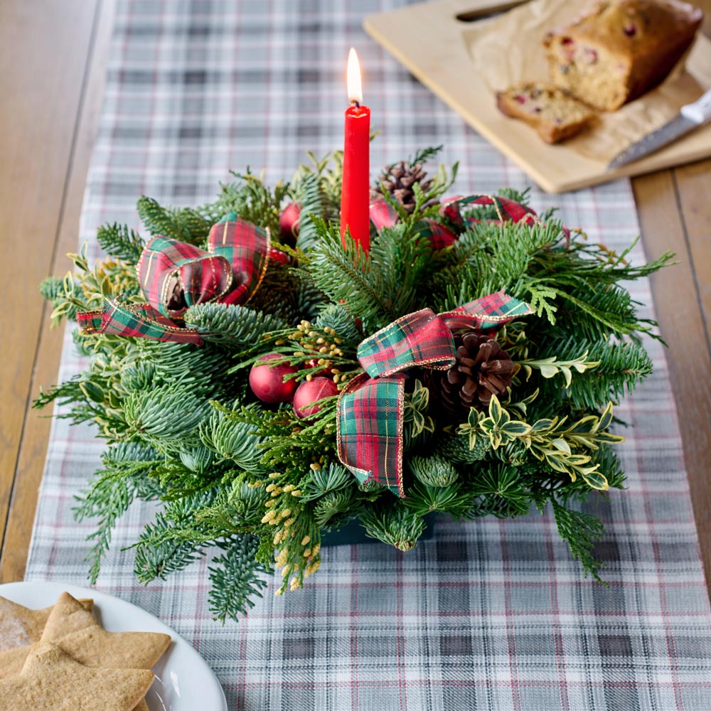 Fragrant Tartan Centerpiece