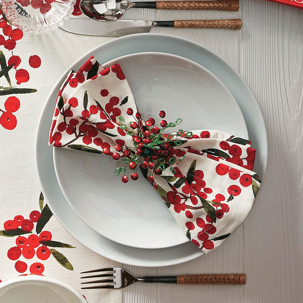 Holiday Berries Napkins, Set of 4