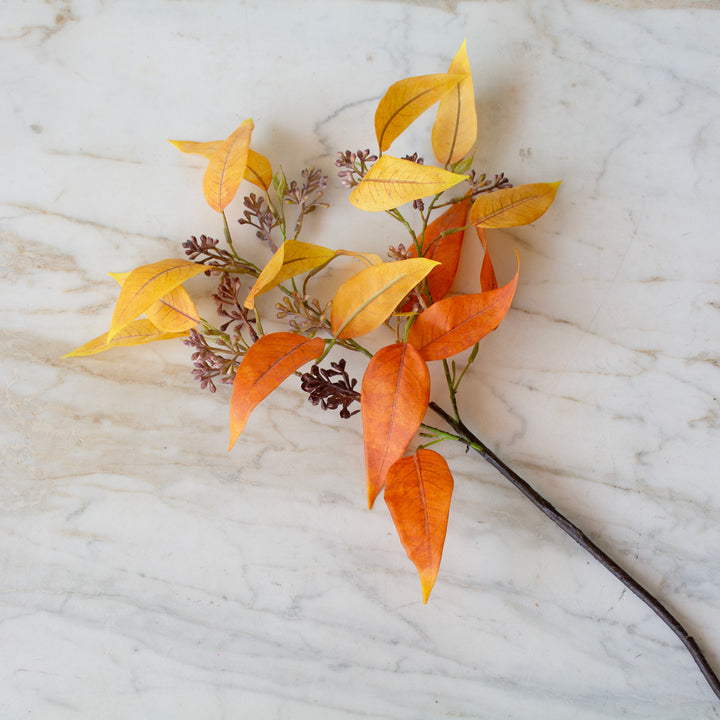 Auburn Seeded Eucalyptus Faux Stem