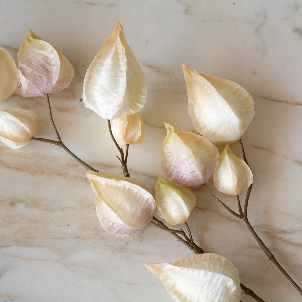Chinese Lantern Pod Faux Stem