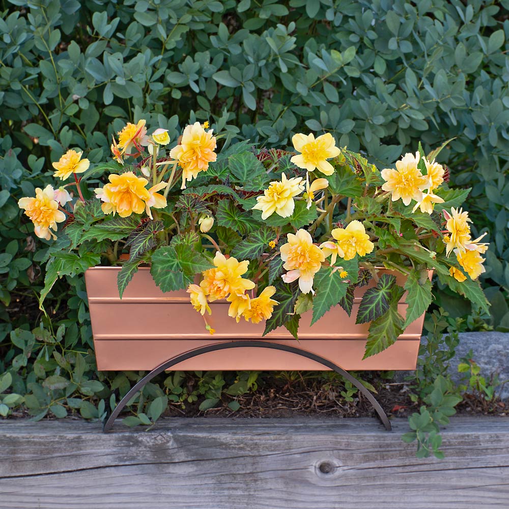 High Country Flower Box & Stand, Copper