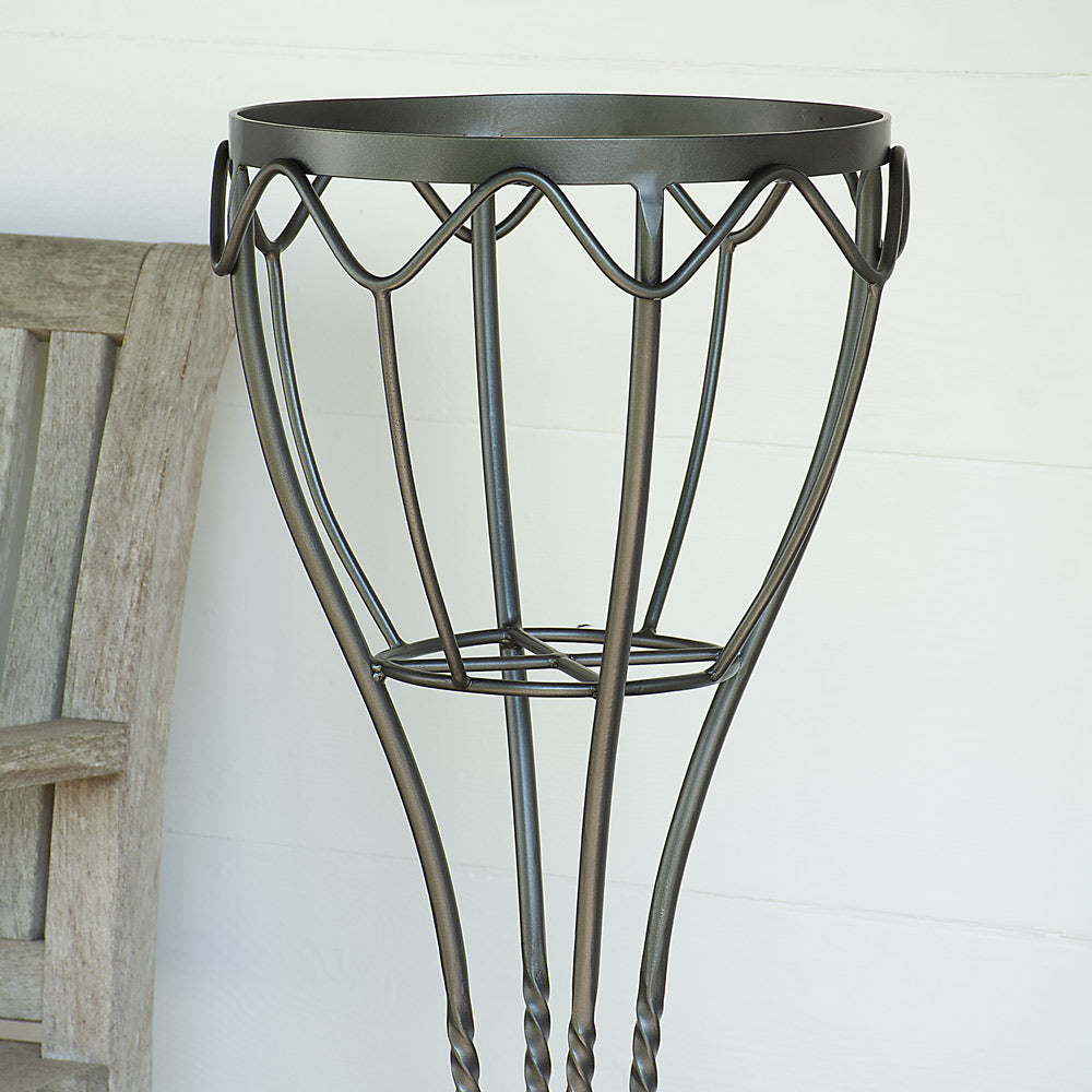 Tall Veranda Plant Stand, Graphite