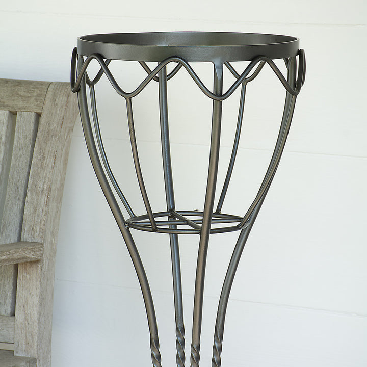 Tall Veranda Plant Stand, Graphite