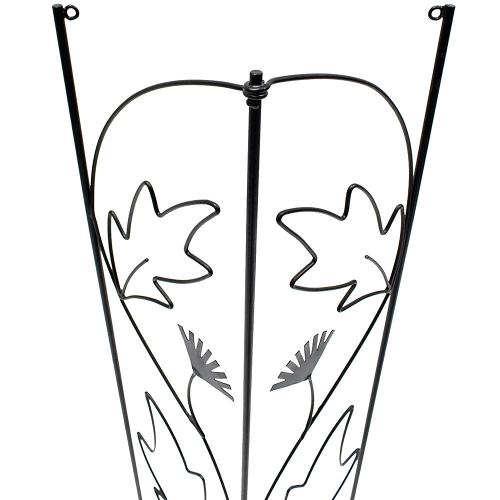 Leaf-Pattern Downspout Trellis
