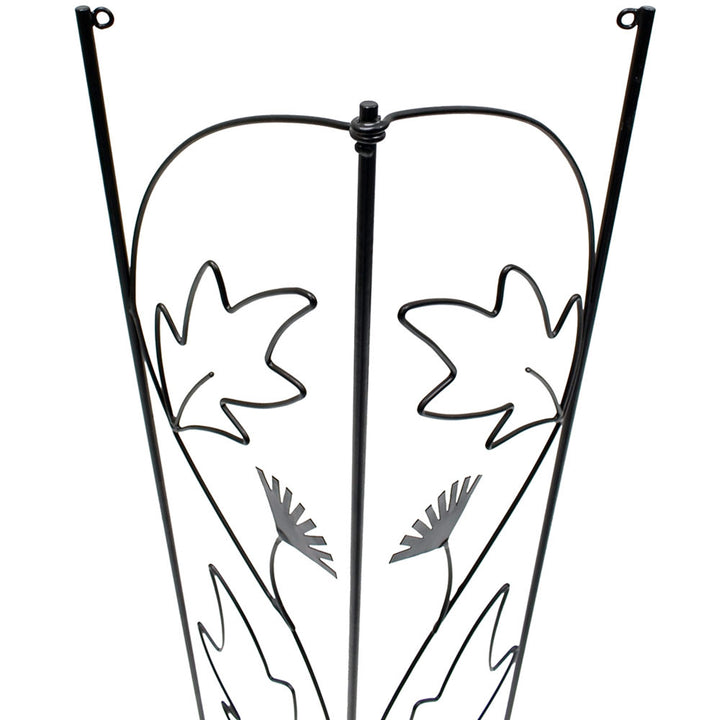 Leaf-Pattern Downspout Trellis