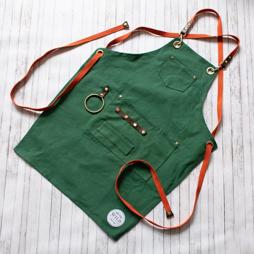 We the Wild Green Gardening Apron