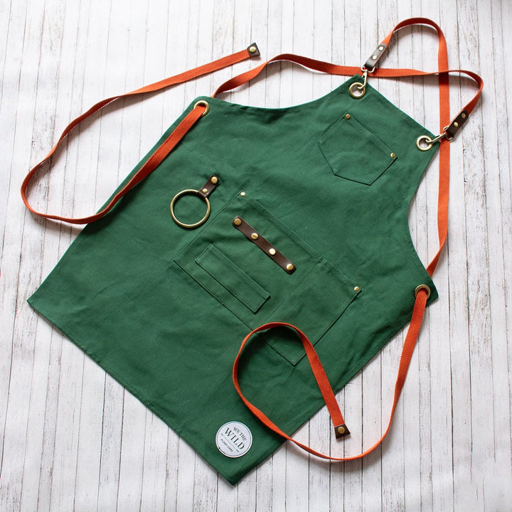 We the Wild Green Gardening Apron