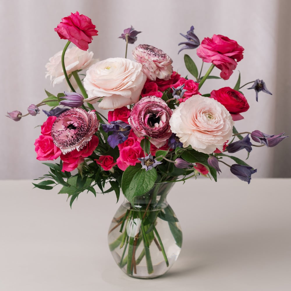 Semia's Artistic Bouquet with Vase