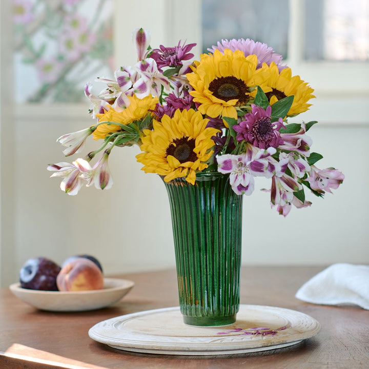 Bergs Daisy Vase, Emerald Green