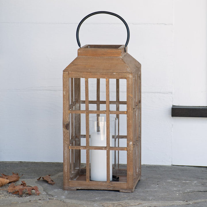 Wooden Hurricane Lantern