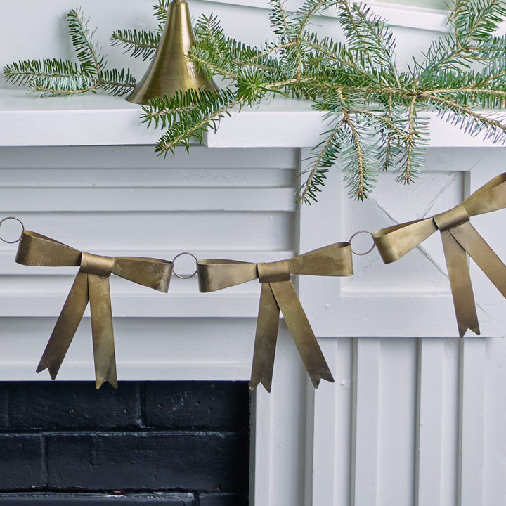 Golden Metal Bow Garland