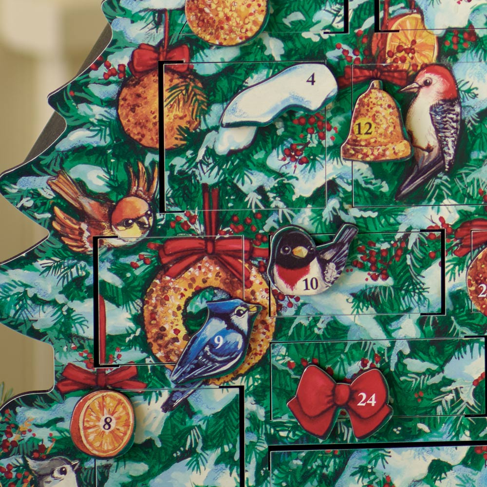 Bird Christmas Tree Advent Calendar