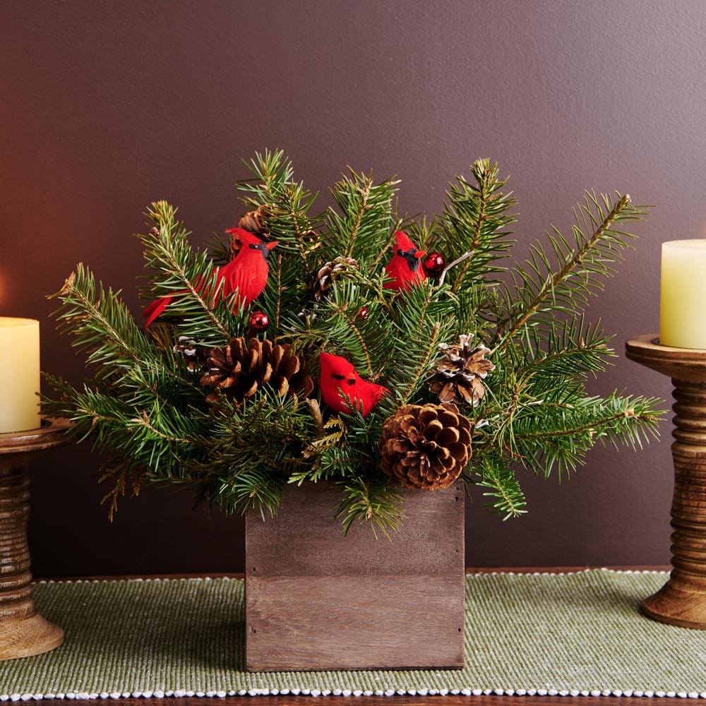 Holiday Cardinal Centerpiece