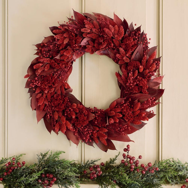 Preserved Vermilion Wreath