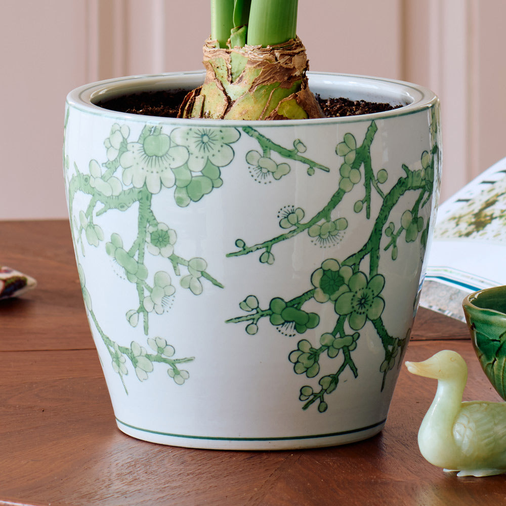 Imperial Chinoiserie Cachepot, Green