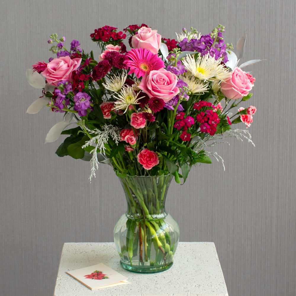 Sugar Plum Bouquet with Vase