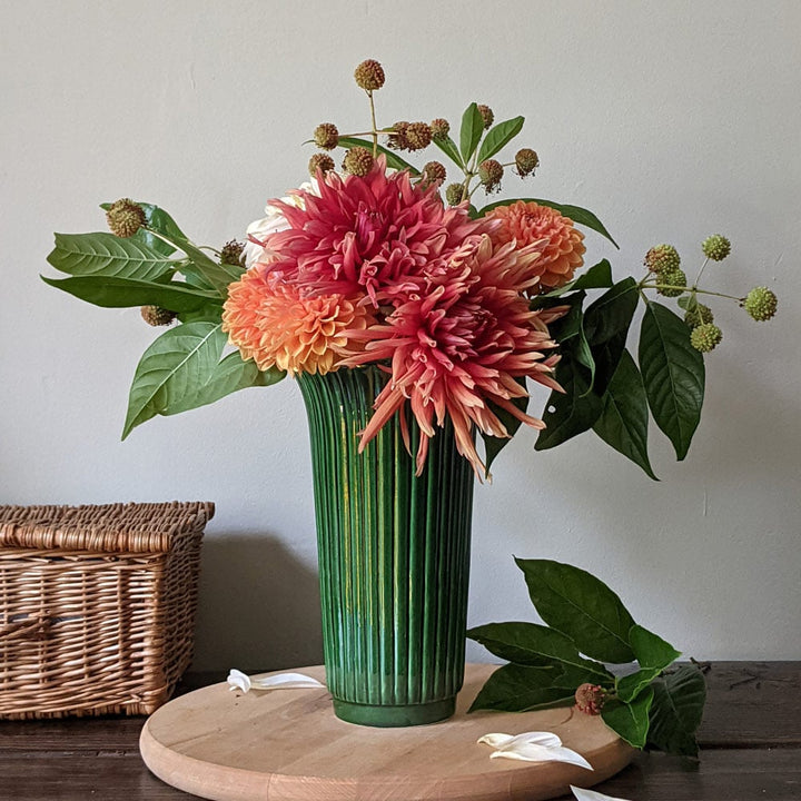 Bergs Daisy Vase, Emerald Green
