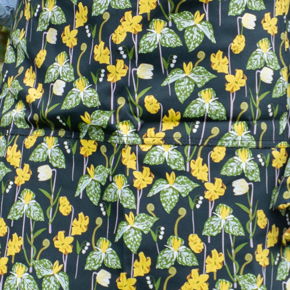 Woodland Garden Half-Apron