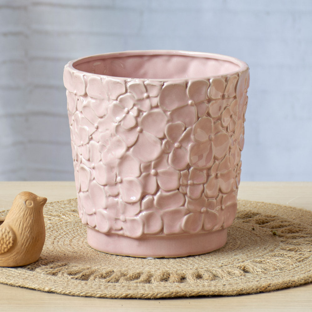 Blossom Planter, Pale Pink