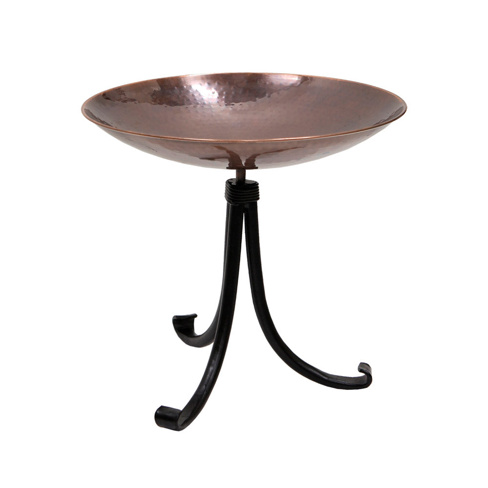 Burnt Copper Birdbath