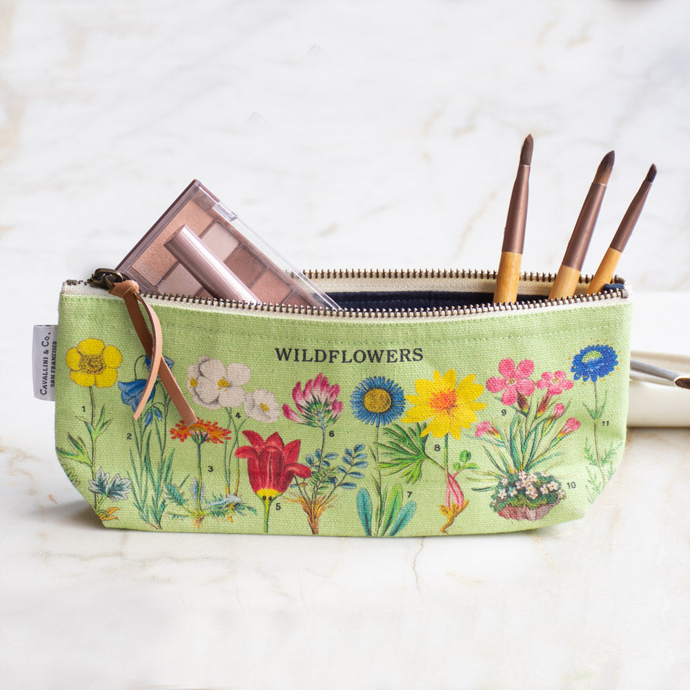 Wildflowers Small Zip Pouch