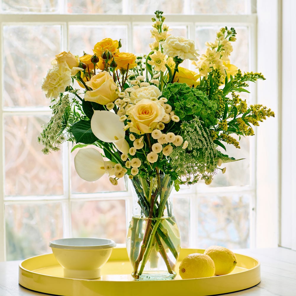 Lemon Ice Bouquet with Vase
