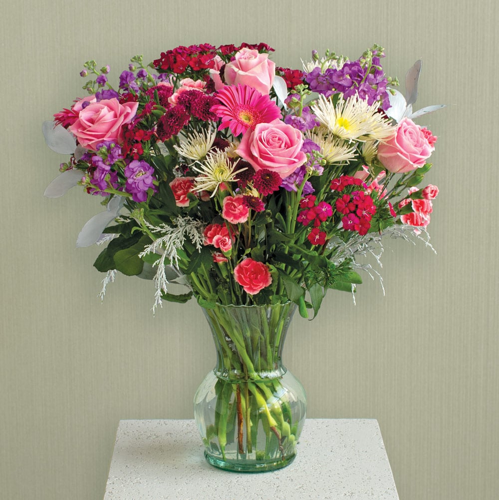 Sugar Plum Bouquet with Vase
