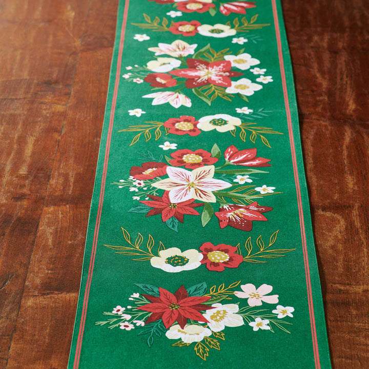 Amaryllis Table Runner in Green