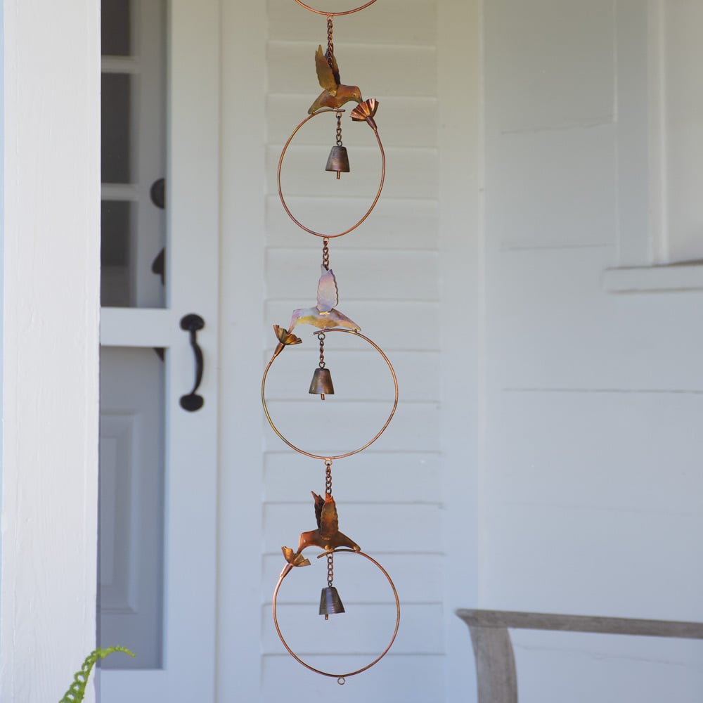 Decorative Hummingbirds & Bells Wind Chime