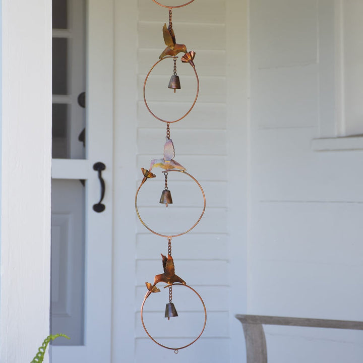 Decorative Hummingbirds & Bells Wind Chime