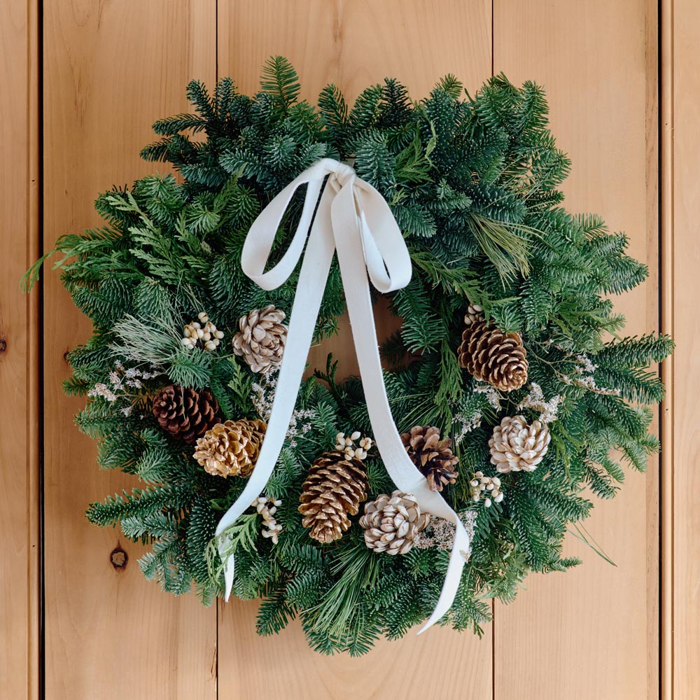 White Woodland Wreath