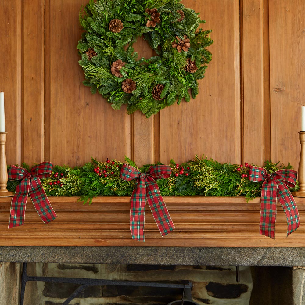 Fragrant Tartan Mantel Runner