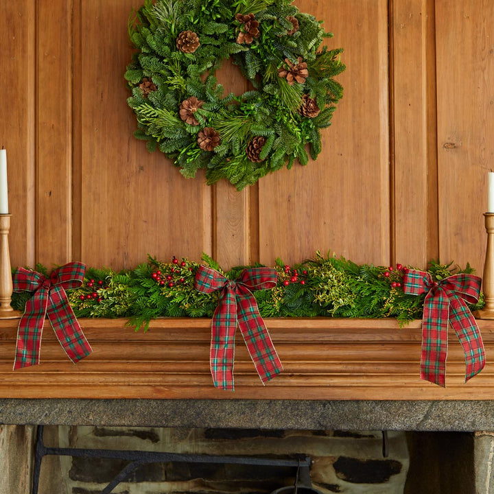 Fragrant Tartan Mantel Runner