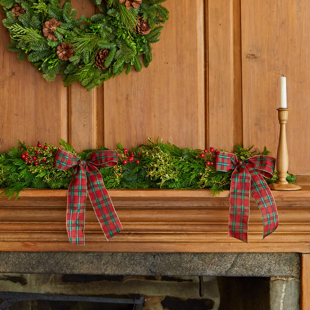 Fragrant Tartan Mantel Runner