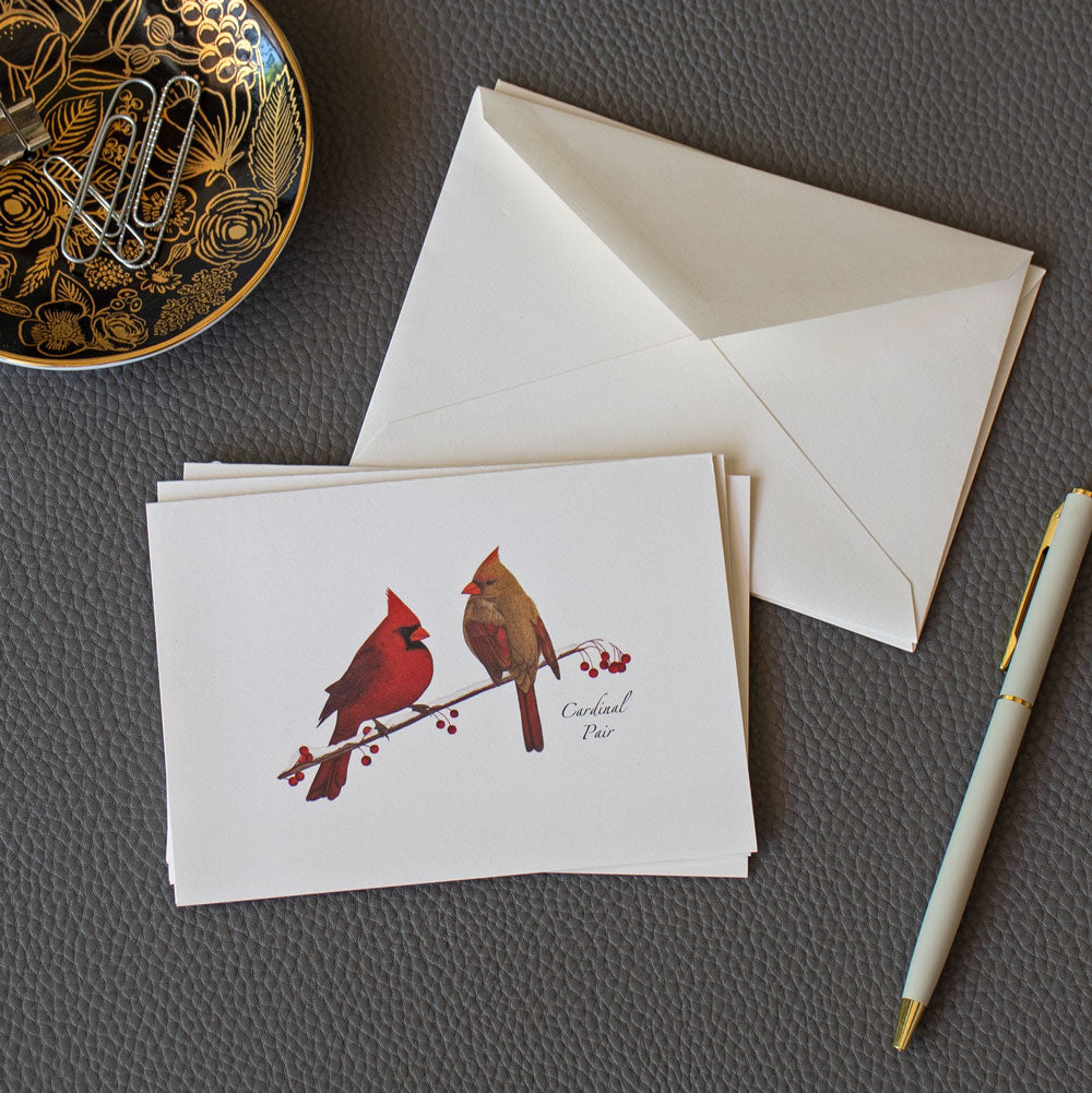 Cardinal Pair Note Cards