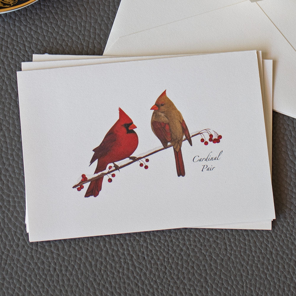 Cardinal Pair Note Cards