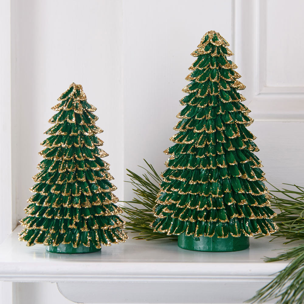Banaba Pod Trees, Green, Set of 2