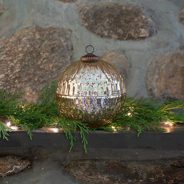 Mercury Glass Ornament Candles
