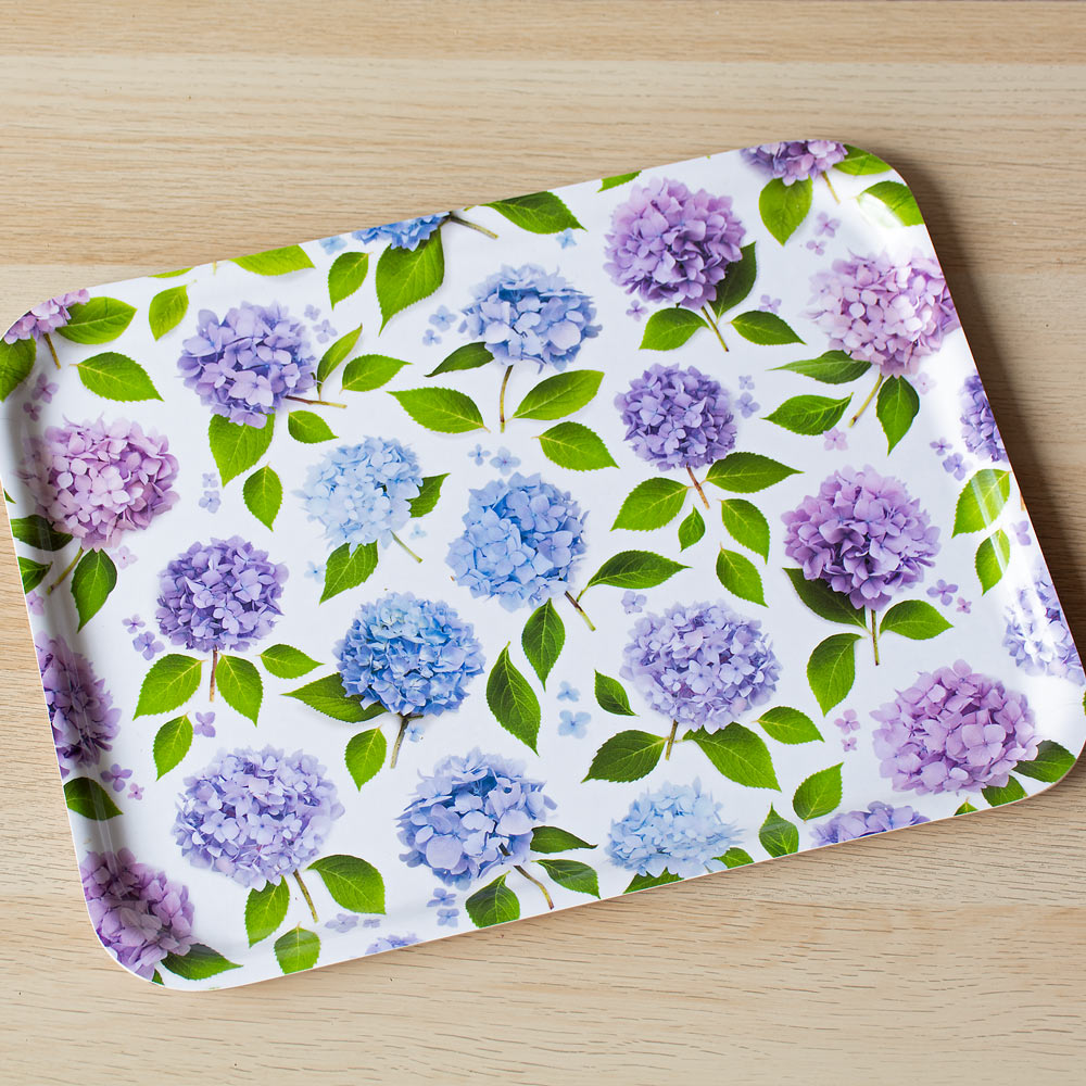 Hydrangea Rectangular Tray