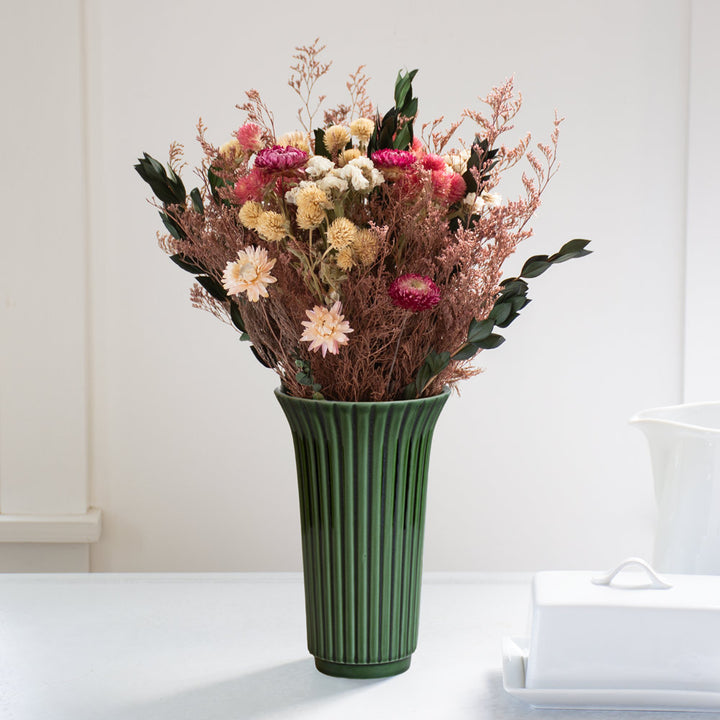 Bergs Daisy Vase, Emerald Green