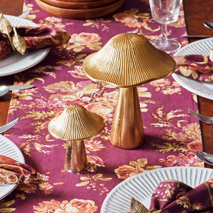 Golden Mushrooms, Set of 2