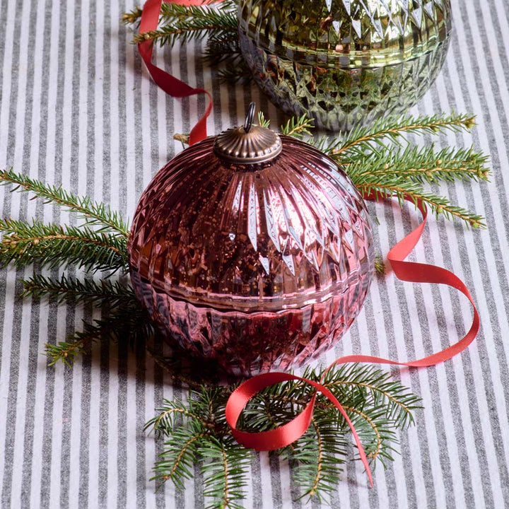 Mercury Glass Ornament Candles